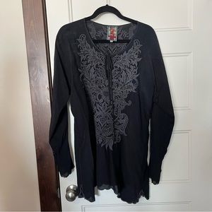 Johnny Was Embroidered Top